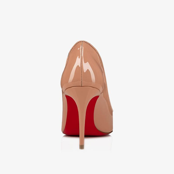 Unique Blush Beige Patent Leather Pumps - ARNO CONTI