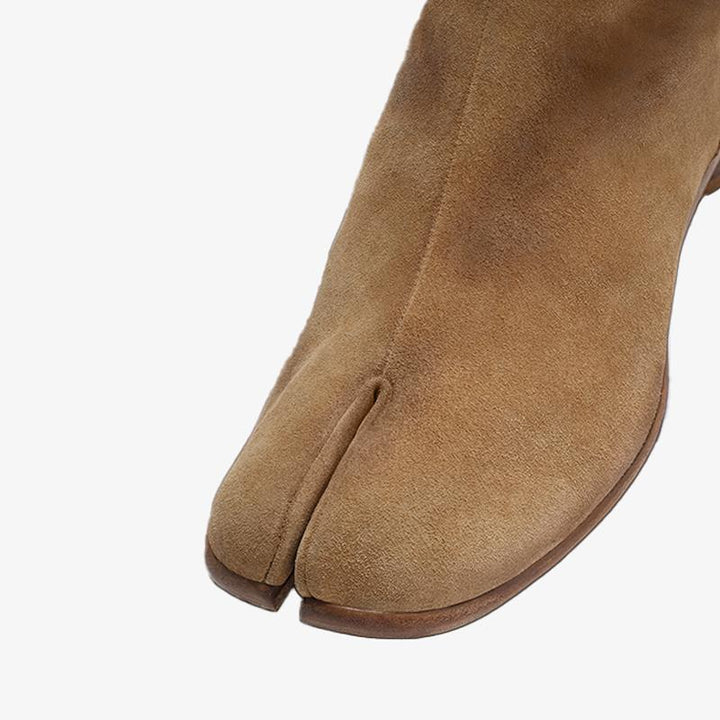 Suede Ankle Boots with Aged Finish - Arno Conti Shoe