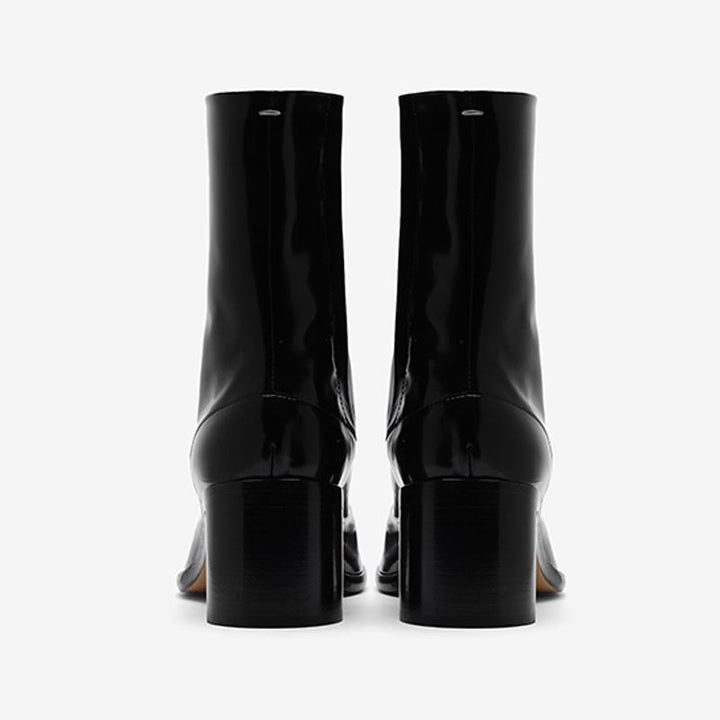 Vintage Leather Split-Toe Ankle Boots - Arno Conti Shoe