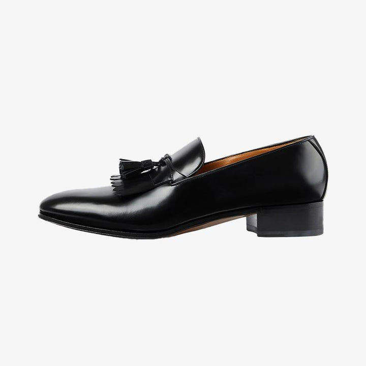 Leather Loafers with Tassel Detail - Arno Conti Shoe