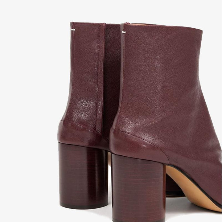 Tabi Leather Ankle Boots in Autumn Brown - Arno Conti Shoe
