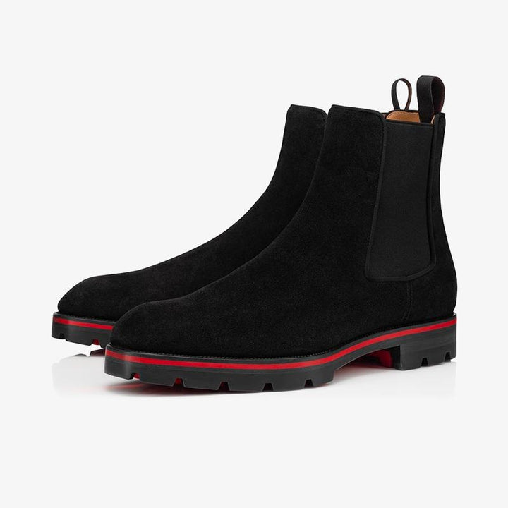 Black suede High-Top Boot - ARNO CONTI
