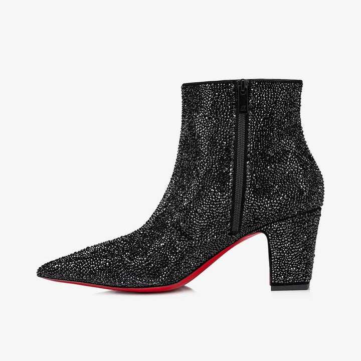 Black Strass Ankle Boot - ARNO CONTI