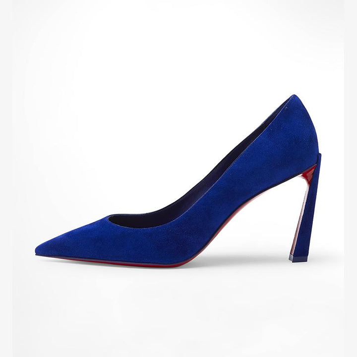 Suede Pumps with 100 mm new design Heel - ARNO CONTI