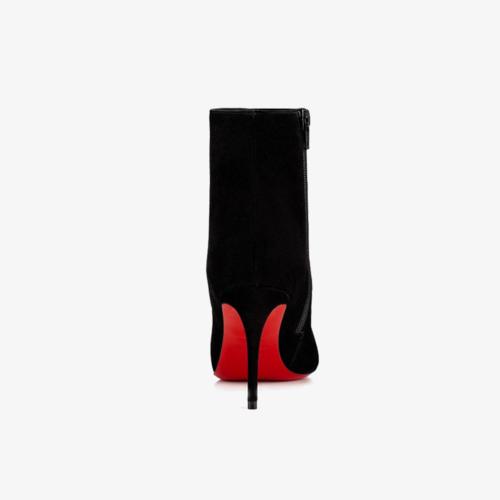 Black Suede Stiletto Boots - ARNO CONTI