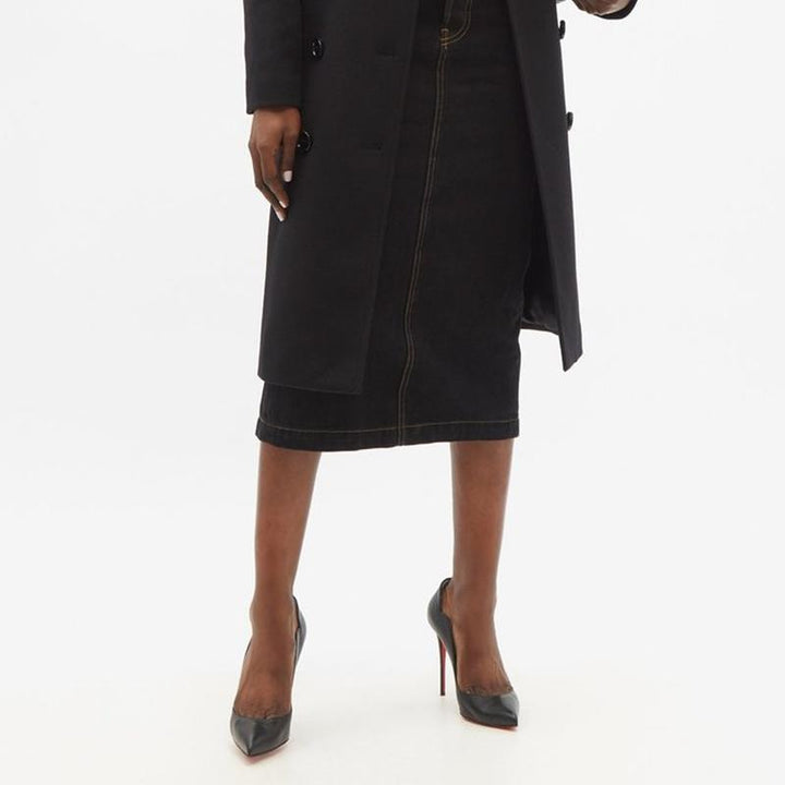 Luxurious Black Calf Leather Stiletto Pump - ARNO CONTI