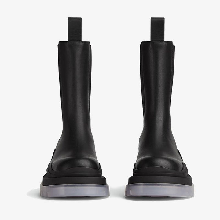 Black/Silver Chelsea Boots - Arno Conti Shoe