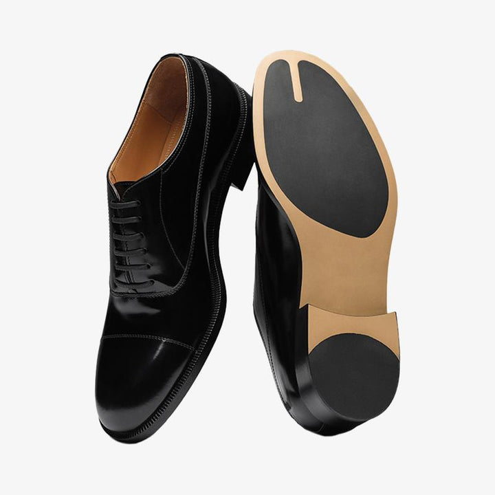 Classic Black Laced Brogue Shoes - Arno Conti Shoe