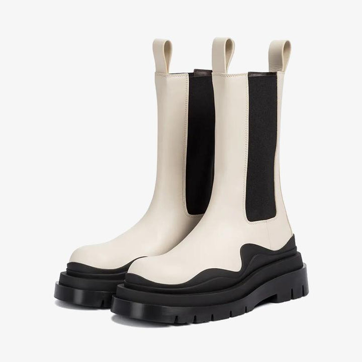 White/Blue Chelsea Boots - Arno Conti Shoe