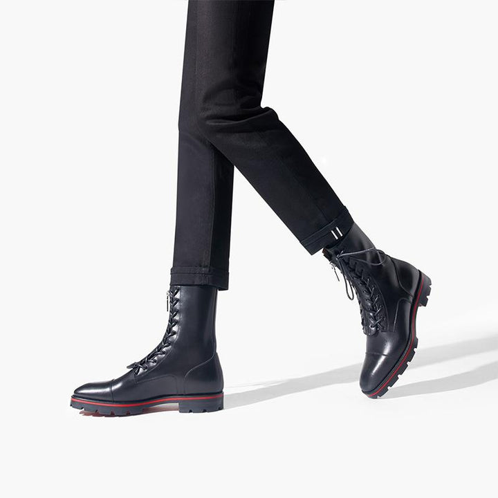 Two-Tone Sole Black Boot - ARNO CONTI