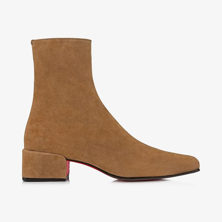 Brown Suede Ankle Boot - ARNO CONTI