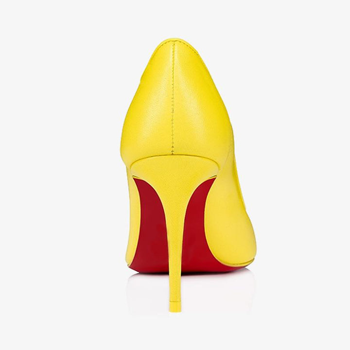 Yellow Calf Leather Pump - ARNO CONTI