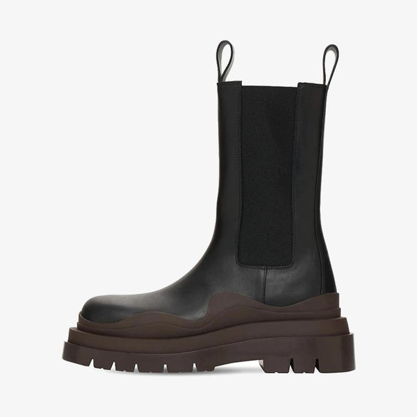 Black/Brown Chelsea Boots - Arno Conti Shoe
