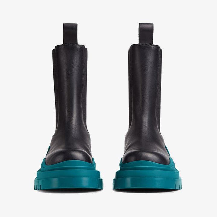 Blue/Green Chelsea Boots - Arno Conti Shoe