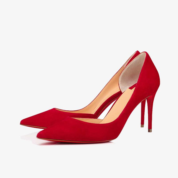 Red Suede Pumps - ARNO CONTI