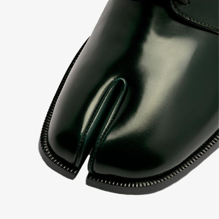 Classic Dark Green Split-toe Laced Brogue Shoes - Arno Conti Shoe