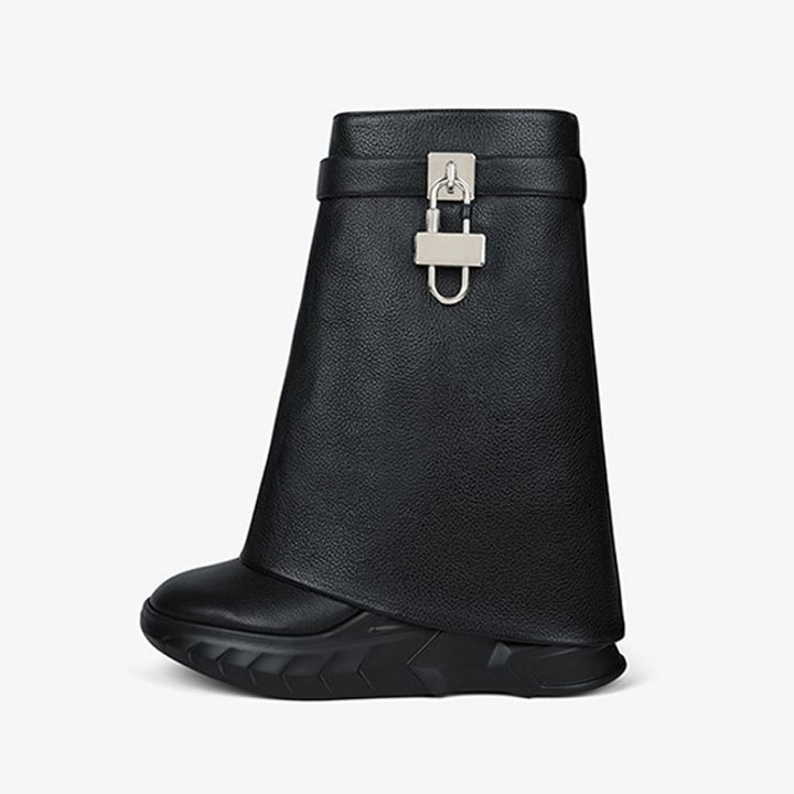 Black Calfskin Ankle Boots 80mm - Arno Conti Shoe