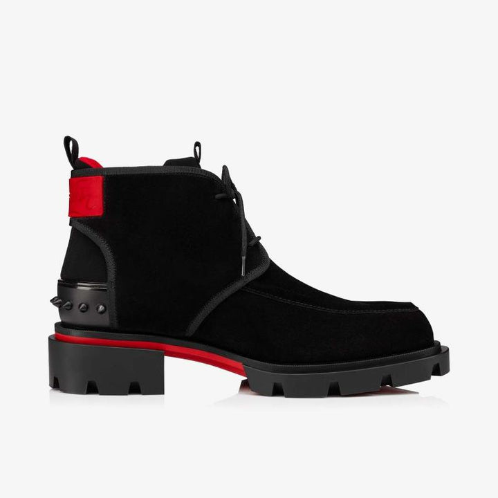 Spiked Black suede Boot - ARNO CONTI