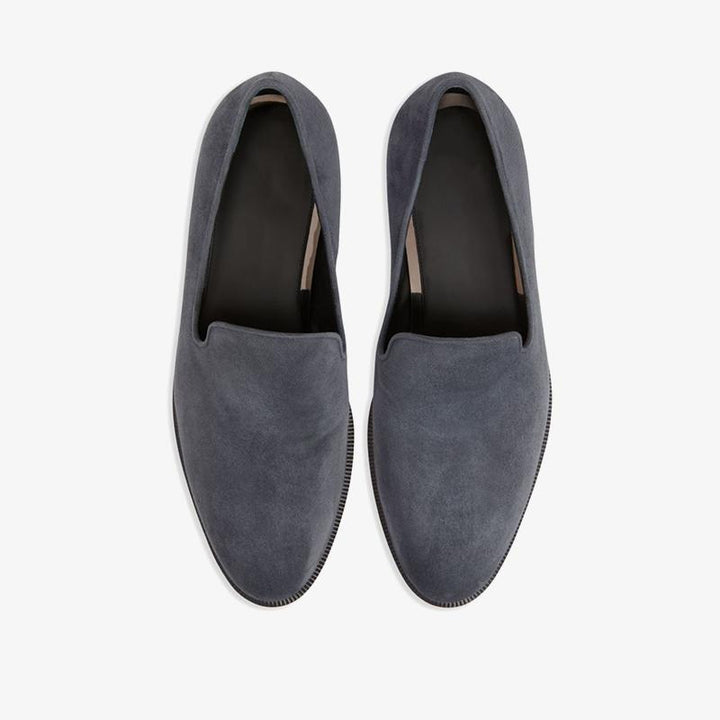 Ash Grey Suede Loafers - Arno Conti Shoe