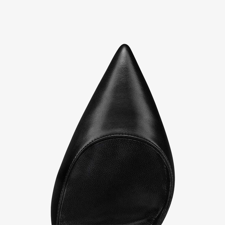 Black Pump with Choker Ankle Strap - ARNO CONTI