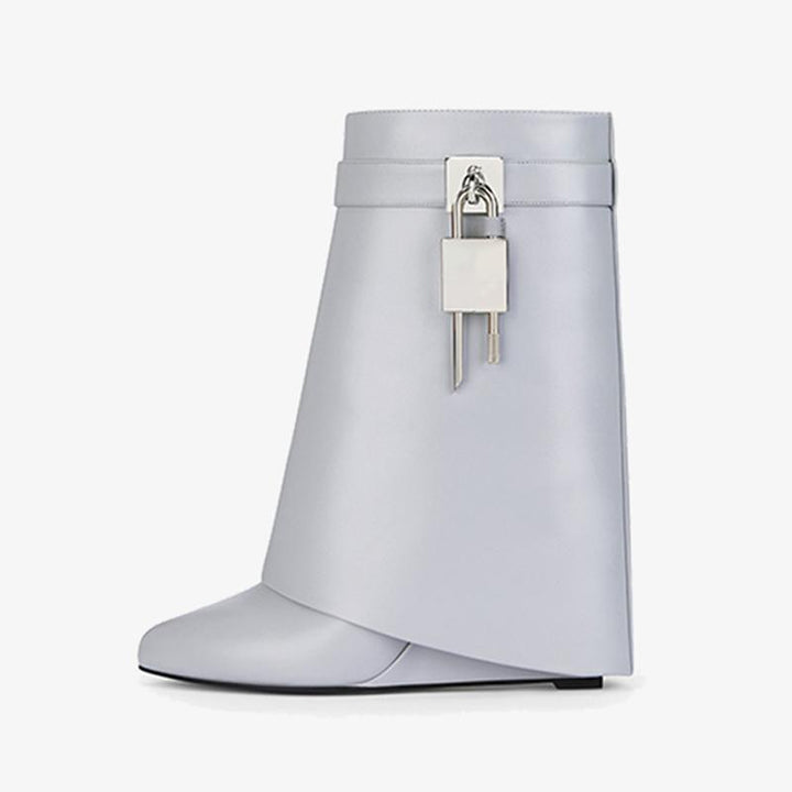 Refined Light Grey Calfskin Ankle Boots - Arno Conti Shoe