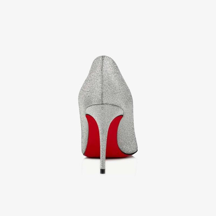 Eye-catching Silver Glitter Pumps - ARNO CONTI