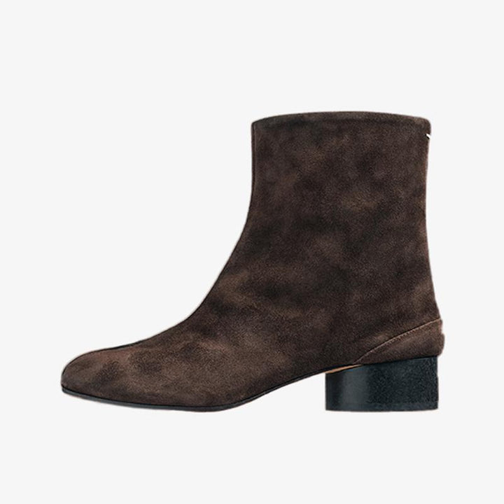 Elegant Suede Tabi Ankle Boots 30mm - Arno Conti Shoe