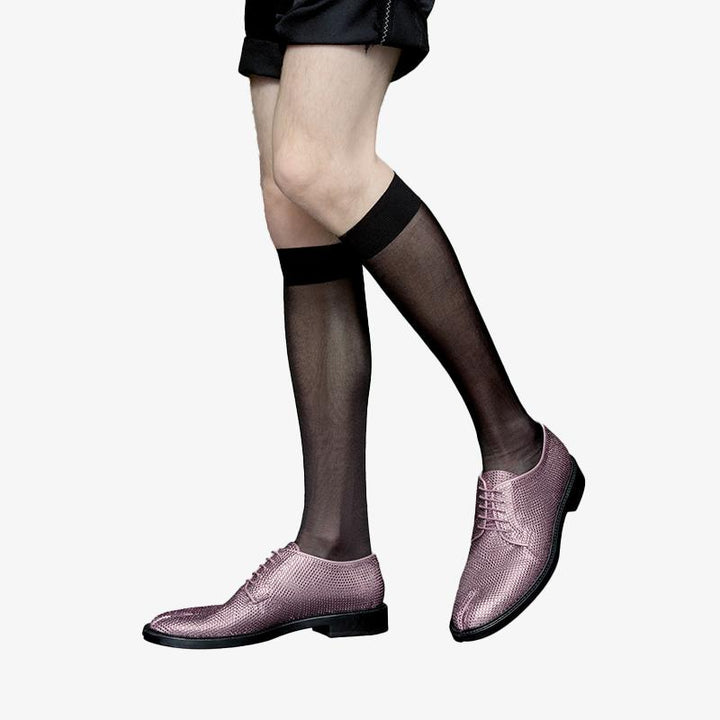 Split-toe Rhinestone Lace-up Shoes - Arno Conti Shoe