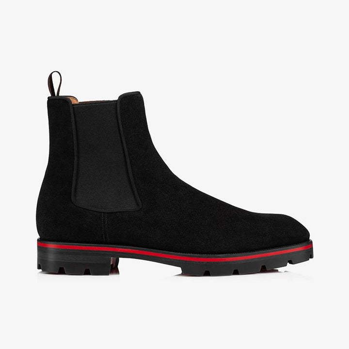 Black suede High-Top Boot - ARNO CONTI