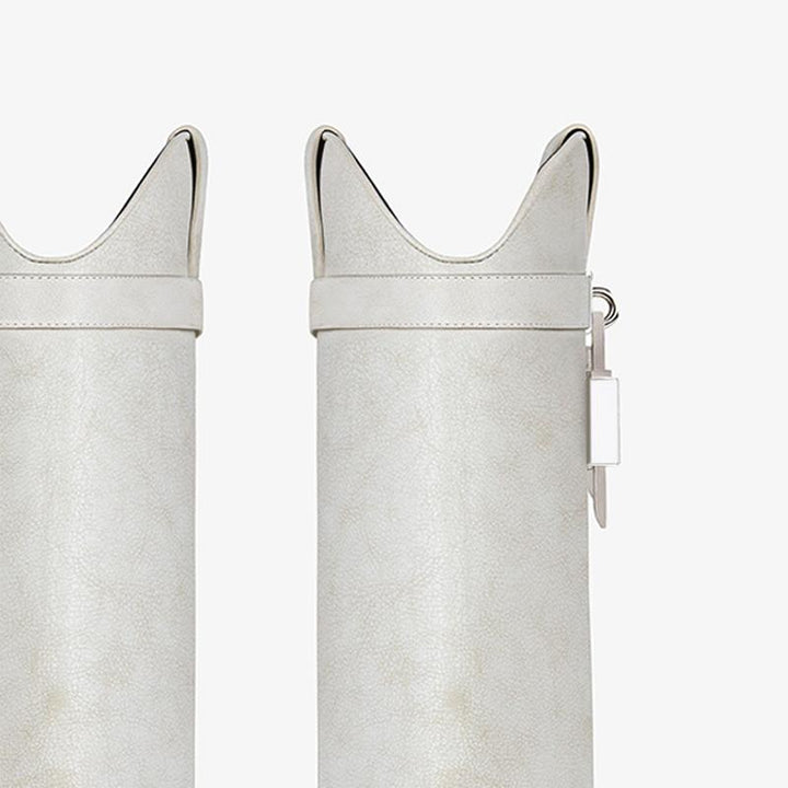 Sophisticated White Ankle Boots - Arno Conti Shoe