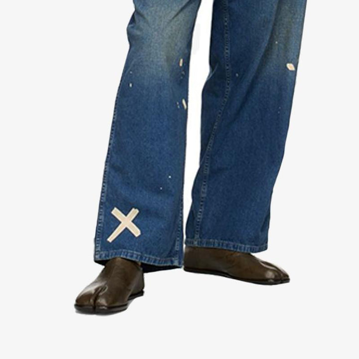 Calf Leather Ankle Boots Curved Heel - Arno Conti Shoe