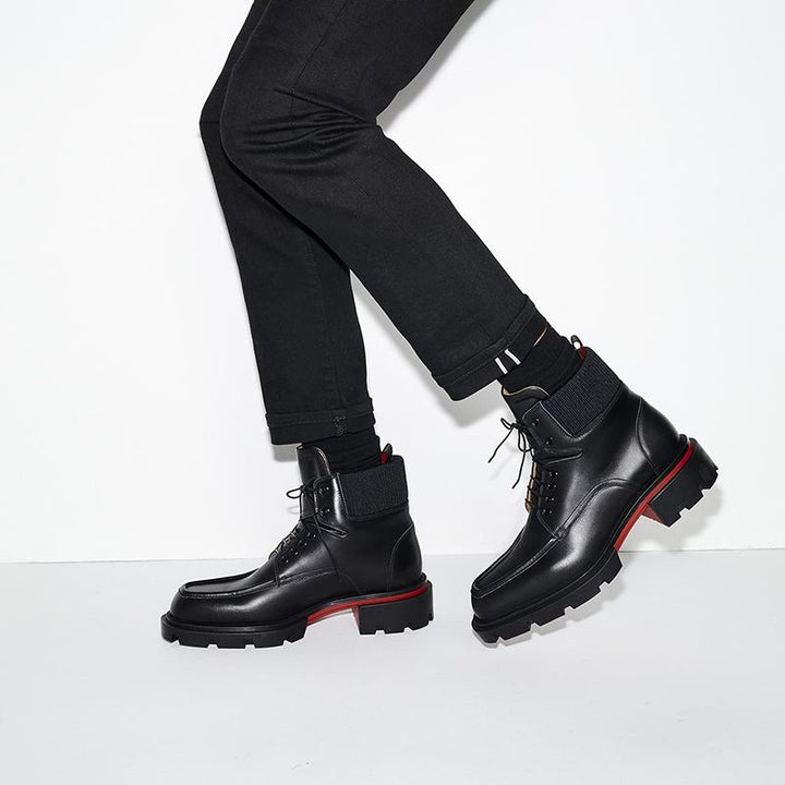 Black Calf Leather Ankle Boot - ARNO CONTI